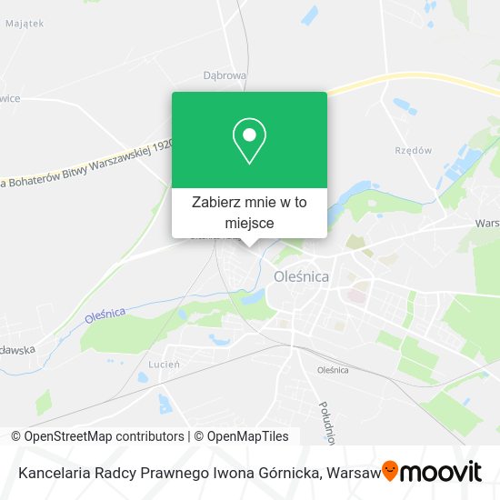 Mapa Kancelaria Radcy Prawnego Iwona Górnicka