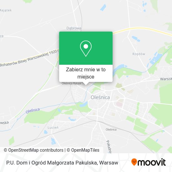 Mapa P.U. Dom i Ogród Małgorzata Pakulska