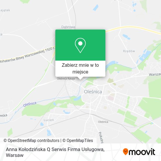 Mapa Anna Kołodzińska Q Serwis Firma Usługowa