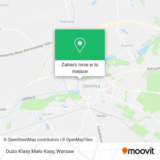 Mapa Dużo Klasy Mało Kasy