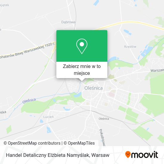 Mapa Handel Detaliczny Elżbieta Namyślak