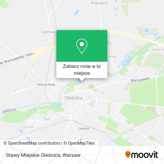 Mapa Stawy Miejskie Oleśnica