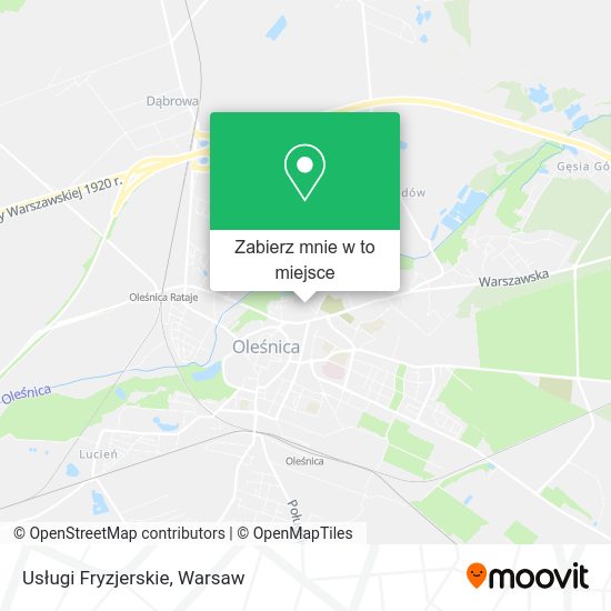 Mapa Usługi Fryzjerskie