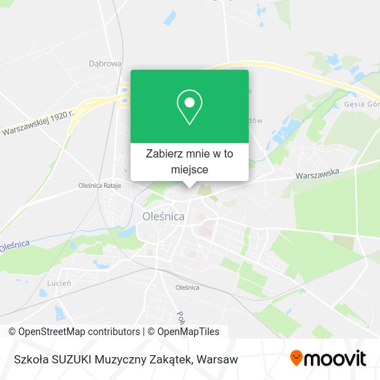 Mapa Szkoła SUZUKI Muzyczny Zakątek