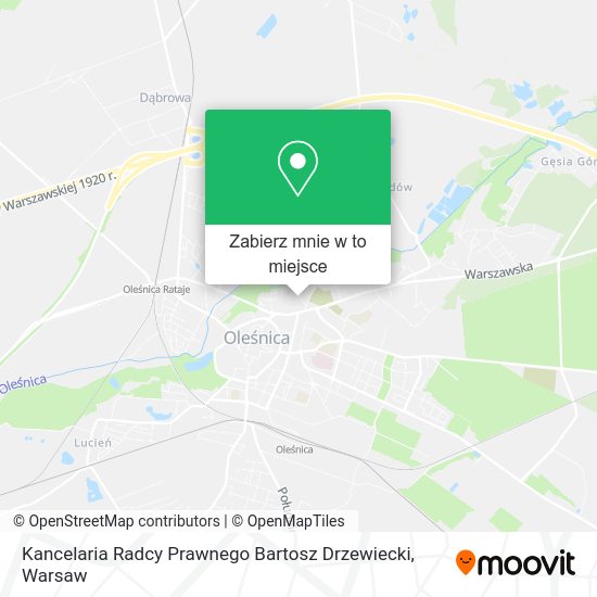 Mapa Kancelaria Radcy Prawnego Bartosz Drzewiecki