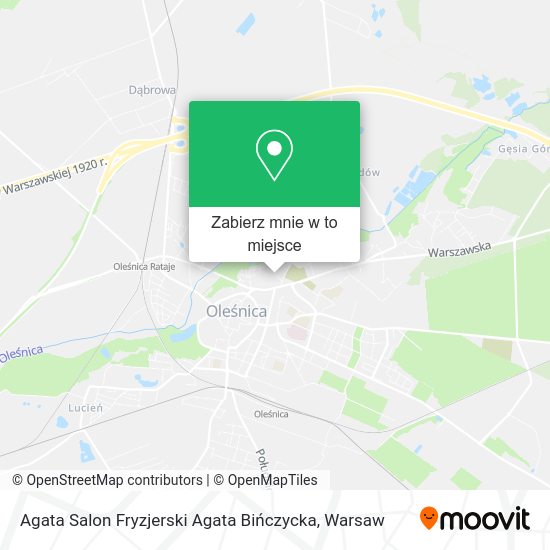 Mapa Agata Salon Fryzjerski Agata Bińczycka