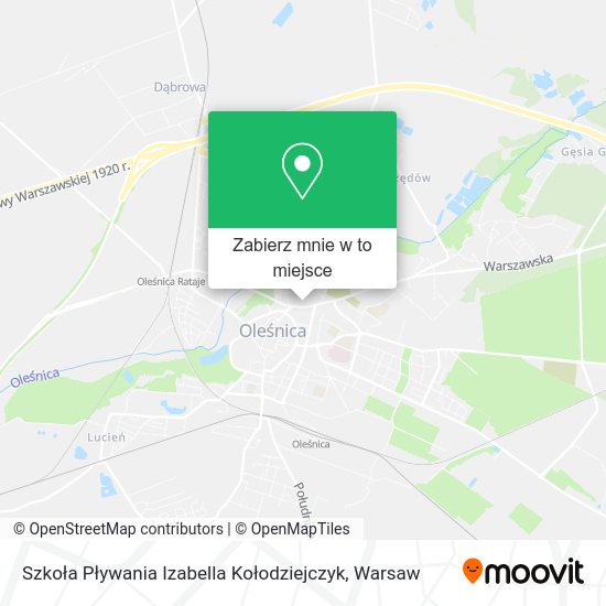 Mapa Szkoła Pływania Izabella Kołodziejczyk