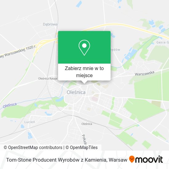 Mapa Tom-Stone Producent Wyrobów z Kamienia