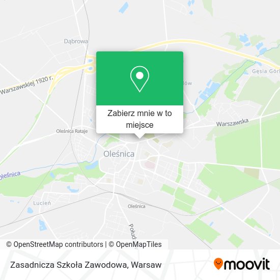 Mapa Zasadnicza Szkoła Zawodowa