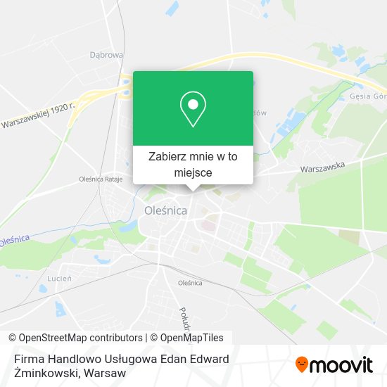 Mapa Firma Handlowo Usługowa Edan Edward Żminkowski