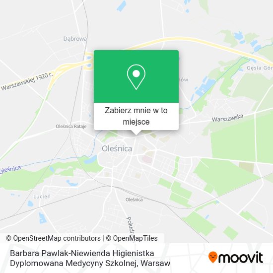 Mapa Barbara Pawlak-Niewienda Higienistka Dyplomowana Medycyny Szkolnej