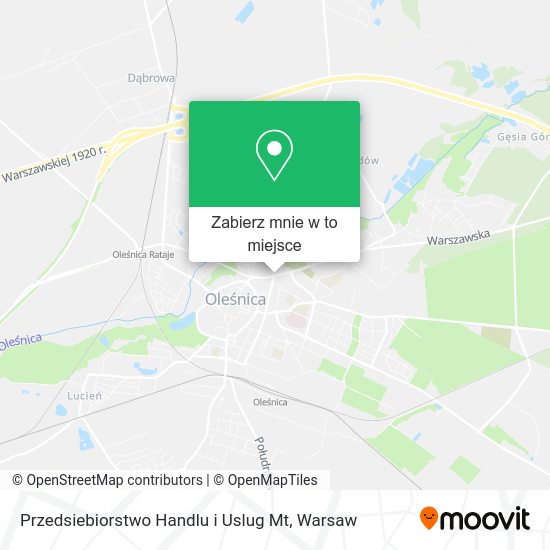 Mapa Przedsiebiorstwo Handlu i Uslug Mt