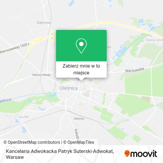 Mapa Kancelaria Adwokacka Patryk Suterski-Adwokat