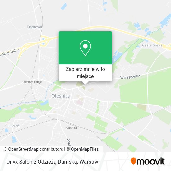 Mapa Onyx Salon z Odzieżą Damską