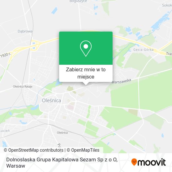 Mapa Dolnoslaska Grupa Kapitalowa Sezam Sp z o O