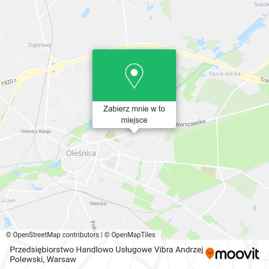 Mapa Przedsiębiorstwo Handlowo Usługowe Vibra Andrzej Polewski