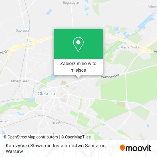 Mapa Karczyński Sławomir. Instalatorstwo Sanitarne