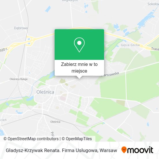 Mapa Gładysz-Krzywak Renata. Firma Usługowa