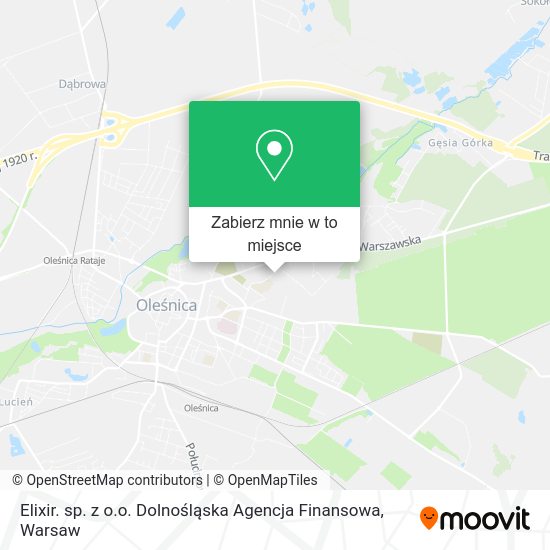 Mapa Elixir. sp. z o.o. Dolnośląska Agencja Finansowa