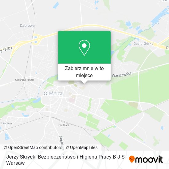 Mapa Jerzy Skrycki Bezpieczeństwo i Higiena Pracy B J S