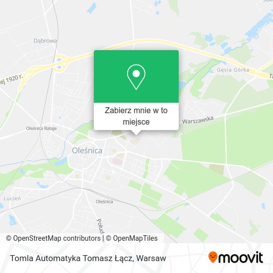 Mapa Tomla Automatyka Tomasz Łącz