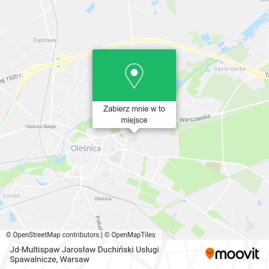 Mapa Jd-Multispaw Jarosław Duchiński Usługi Spawalnicze