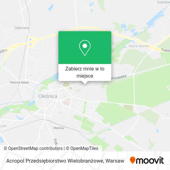 Mapa Acropol Przedsiębiorstwo Wielobranżowe