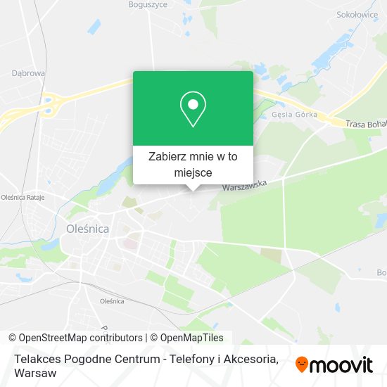 Mapa Telakces Pogodne Centrum - Telefony i Akcesoria