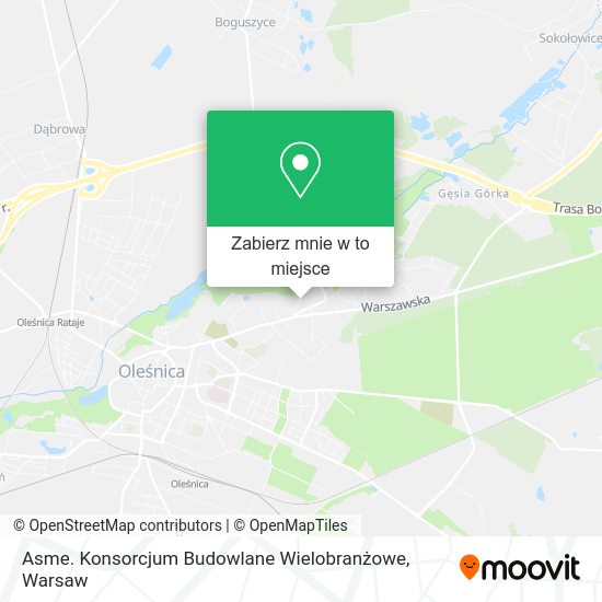 Mapa Asme. Konsorcjum Budowlane Wielobranżowe