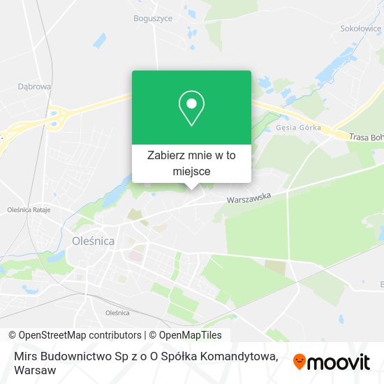 Mapa Mirs Budownictwo Sp z o O Spółka Komandytowa