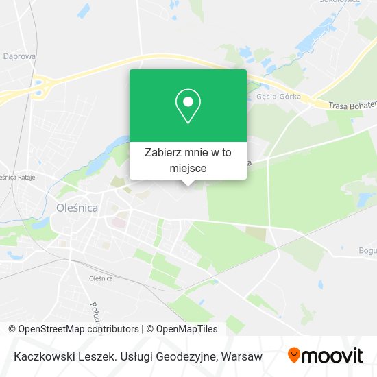 Mapa Kaczkowski Leszek. Usługi Geodezyjne