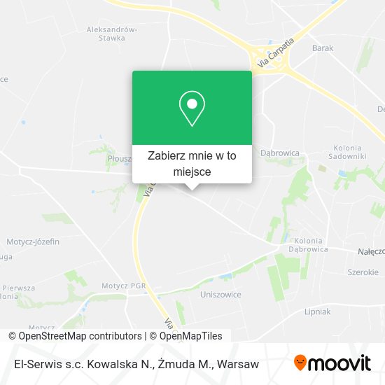 Mapa El-Serwis s.c. Kowalska N., Żmuda M.