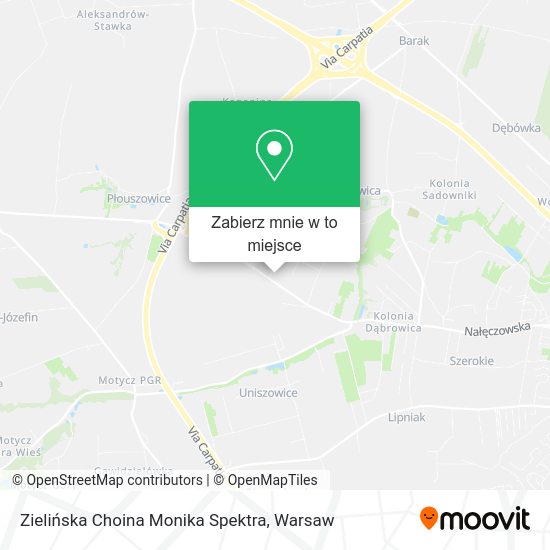 Mapa Zielińska Choina Monika Spektra