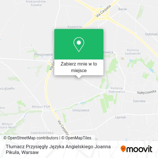 Mapa Tłumacz Przysięgły Języka Angielskiego Joanna Pikuła