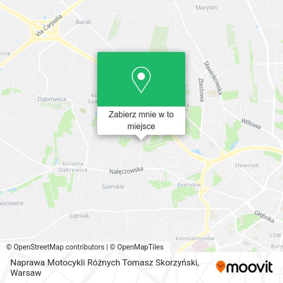 Mapa Naprawa Motocykli Różnych Tomasz Skorzyński