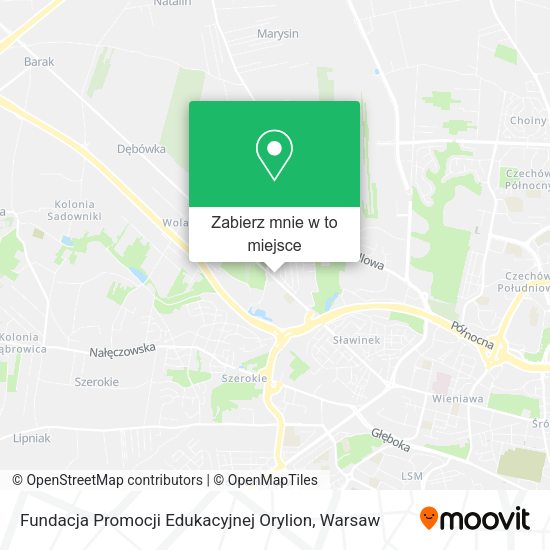 Mapa Fundacja Promocji Edukacyjnej Orylion