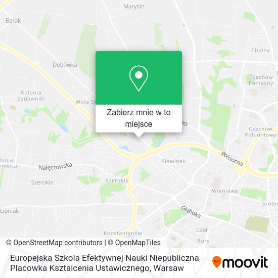 Mapa Europejska Szkola Efektywnej Nauki Niepubliczna Placowka Ksztalcenia Ustawicznego