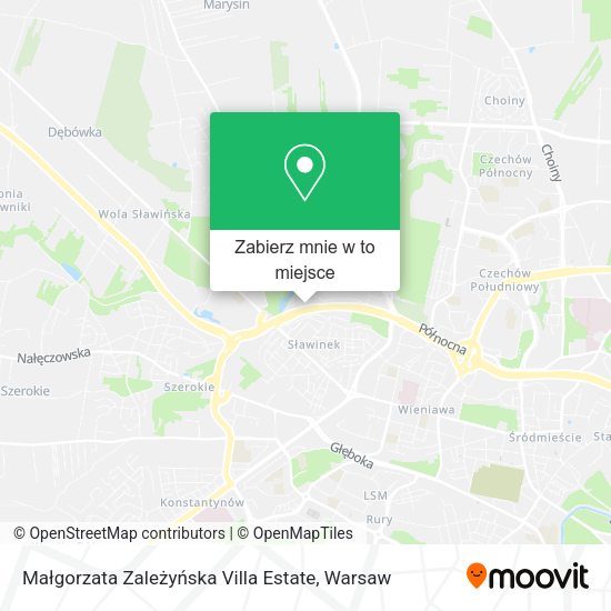 Mapa Małgorzata Zależyńska Villa Estate