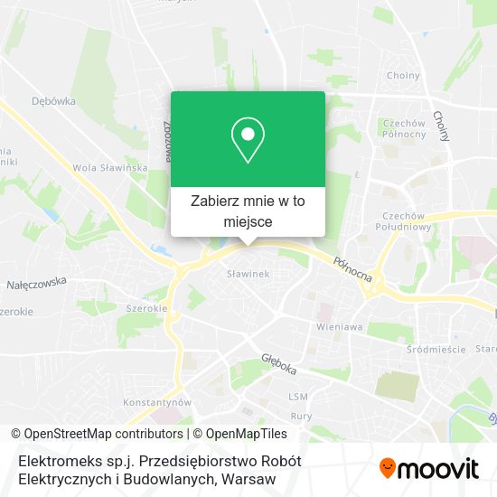 Mapa Elektromeks sp.j. Przedsiębiorstwo Robót Elektrycznych i Budowlanych