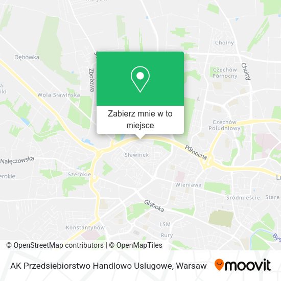 Mapa AK Przedsiebiorstwo Handlowo Uslugowe