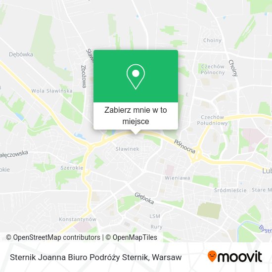 Mapa Sternik Joanna Biuro Podróży Sternik