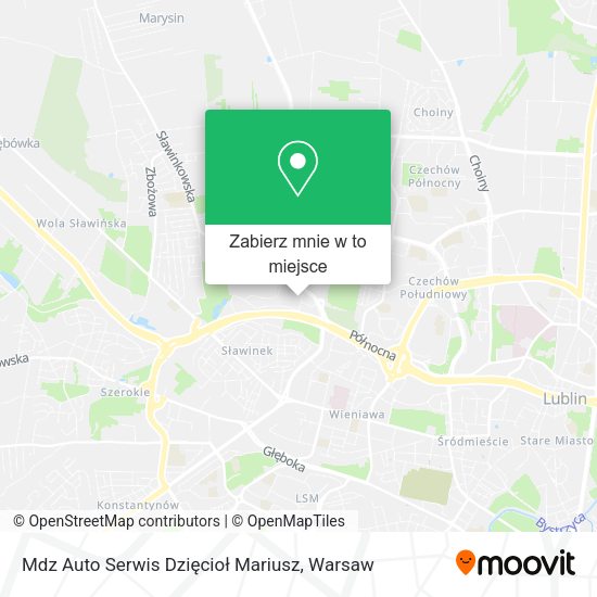 Mapa Mdz Auto Serwis Dzięcioł Mariusz