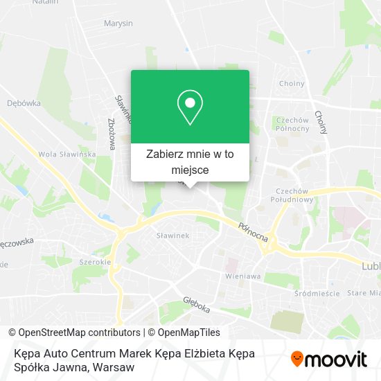 Mapa Kępa Auto Centrum Marek Kępa Elżbieta Kępa Spółka Jawna