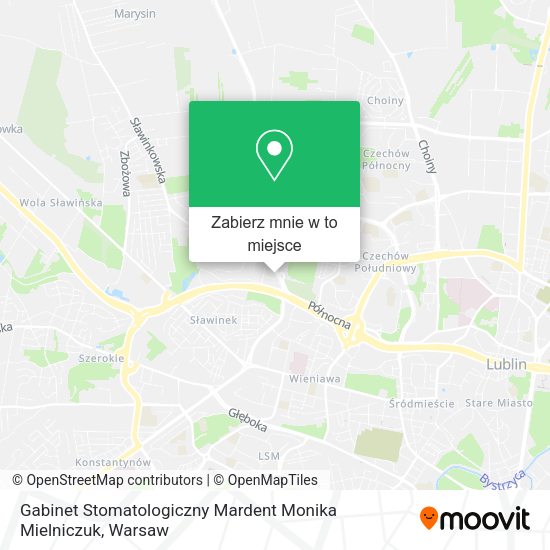 Mapa Gabinet Stomatologiczny Mardent Monika Mielniczuk