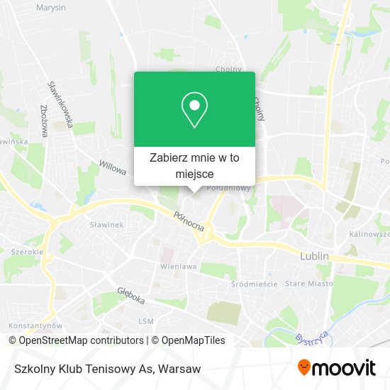 Mapa Szkolny Klub Tenisowy As