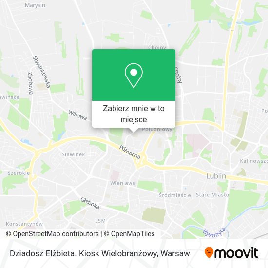 Mapa Dziadosz Elżbieta. Kiosk Wielobranżowy