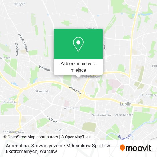 Mapa Adrenalina. Stowarzyszenie Miłośników Sportów Ekstremalnych