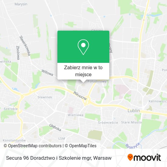 Mapa Secura 96 Doradztwo i Szkolenie mgr