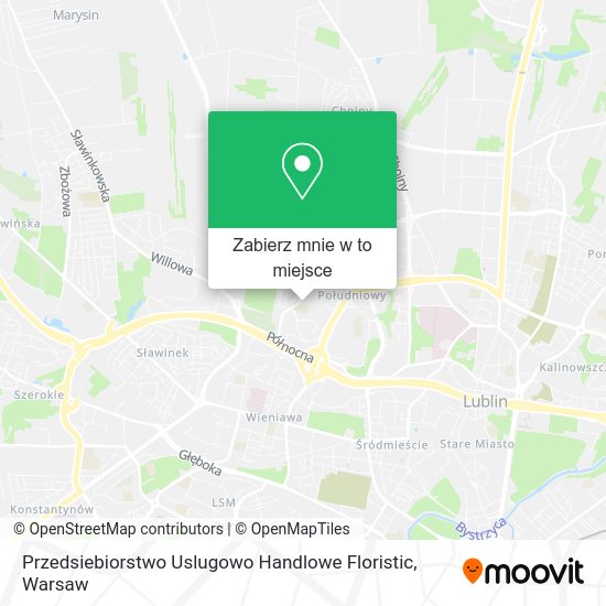 Mapa Przedsiebiorstwo Uslugowo Handlowe Floristic