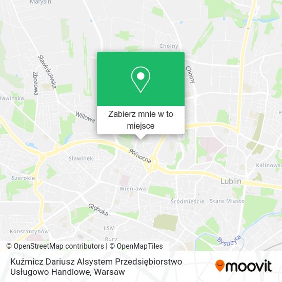 Mapa Kuźmicz Dariusz Alsystem Przedsiębiorstwo Usługowo Handlowe